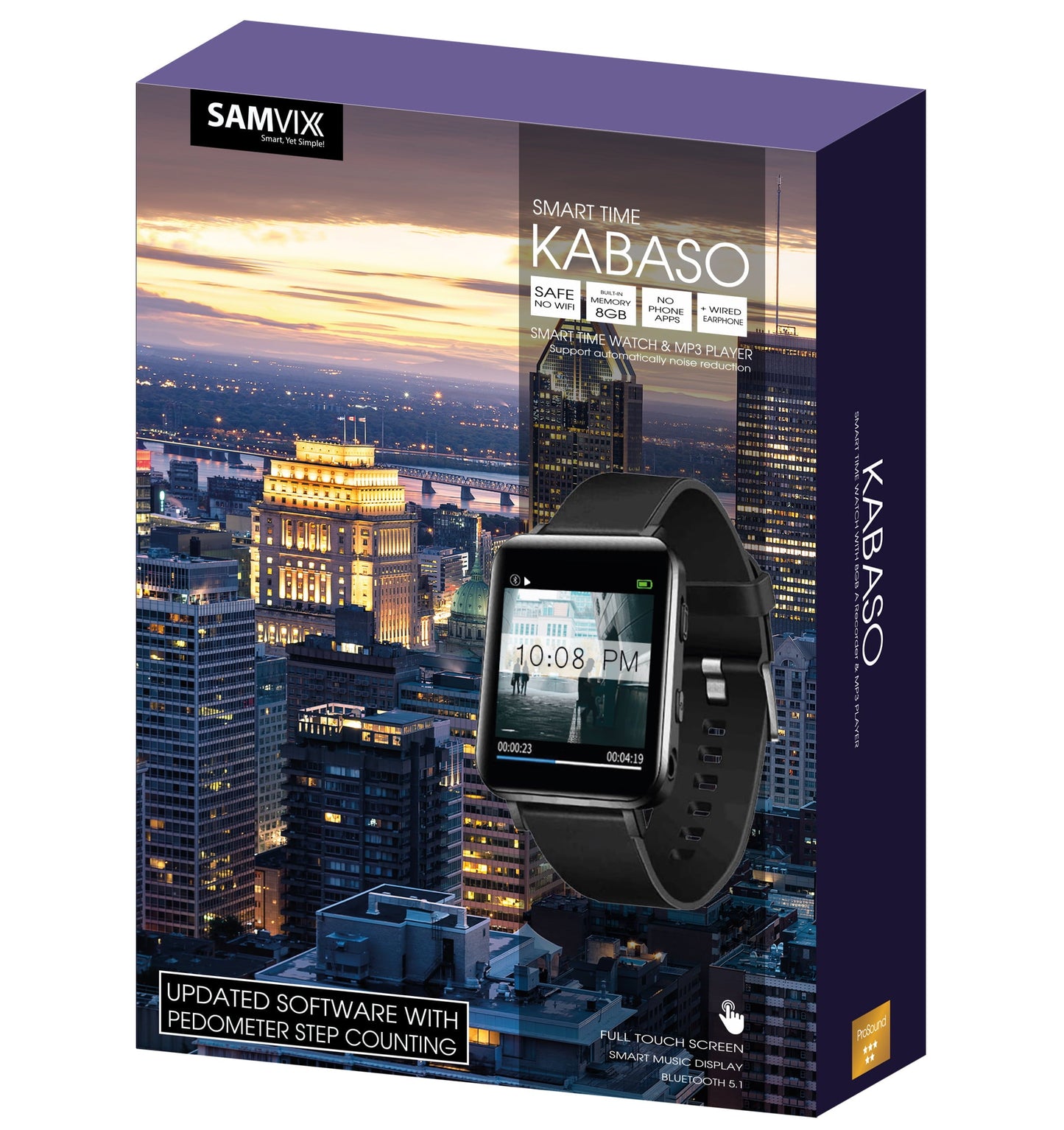 SAMVIX SMART TIME KABASO WATCH KOSHER MP3 NO SD SLOT