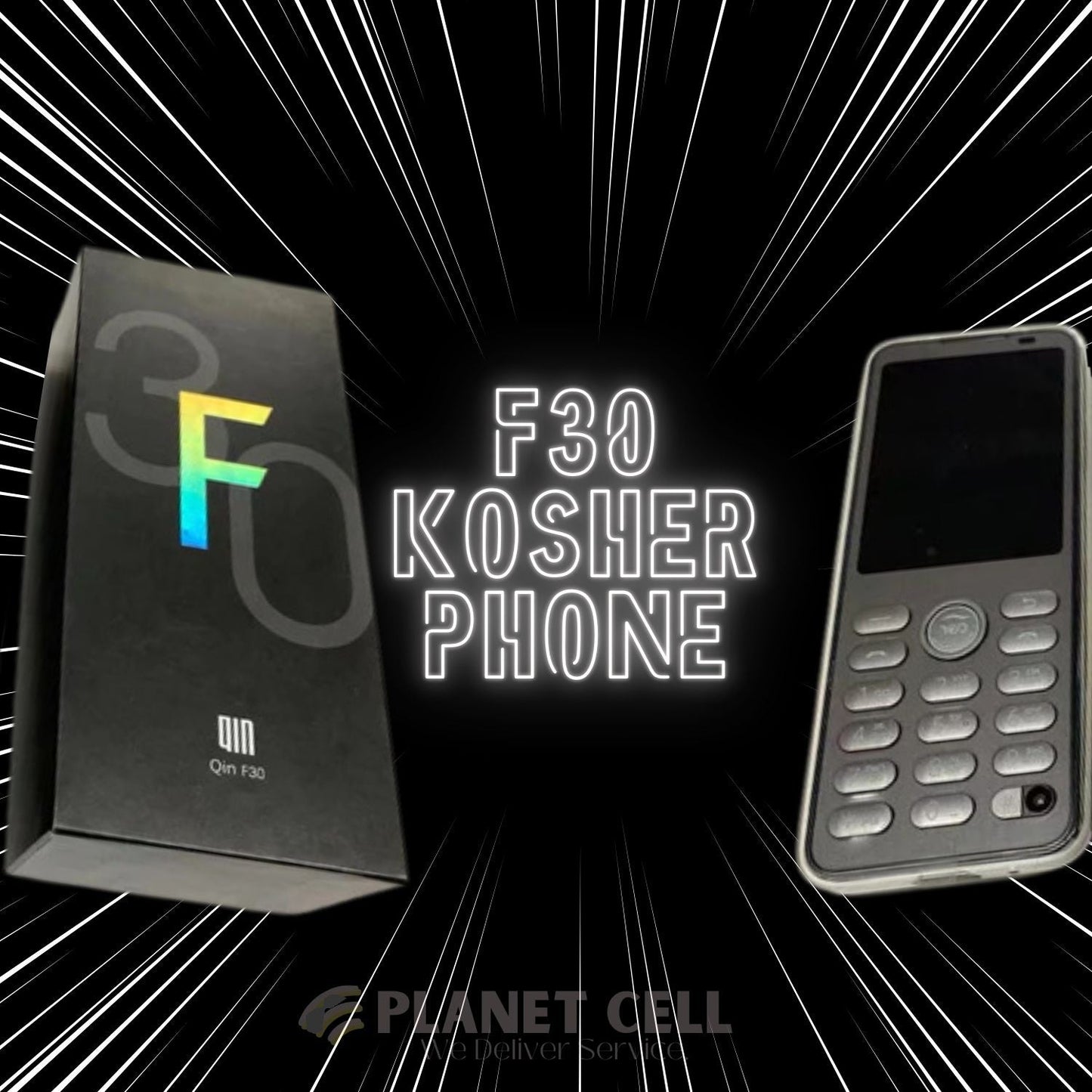 Kosher Full Keyboard 4G PHONE EKO F30 with Waze, Uber Works with Android Auto.